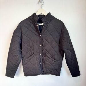 Time and Tru Quilted Black Jacket Size XS (0-2)
